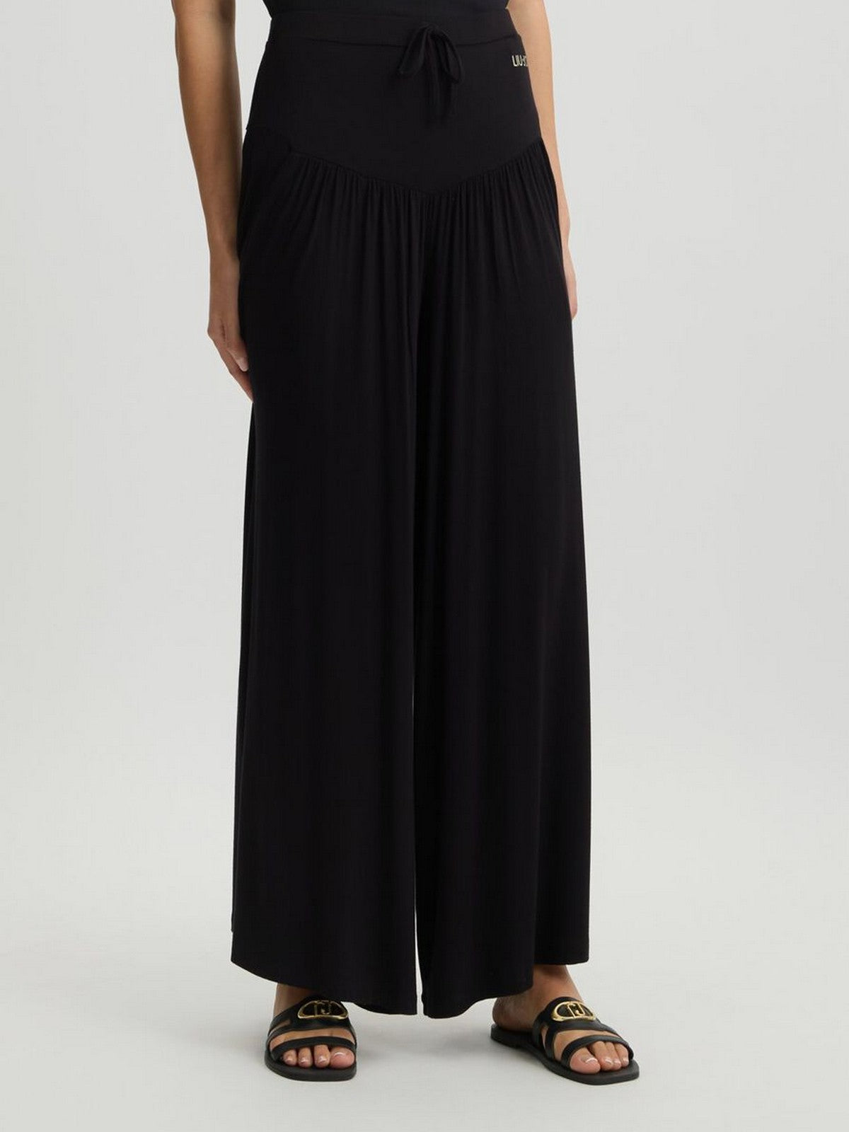 LIU JO BEACHWEAR Pantalone Donna VA5039JS360 22222 NERO gioboutiqueweb