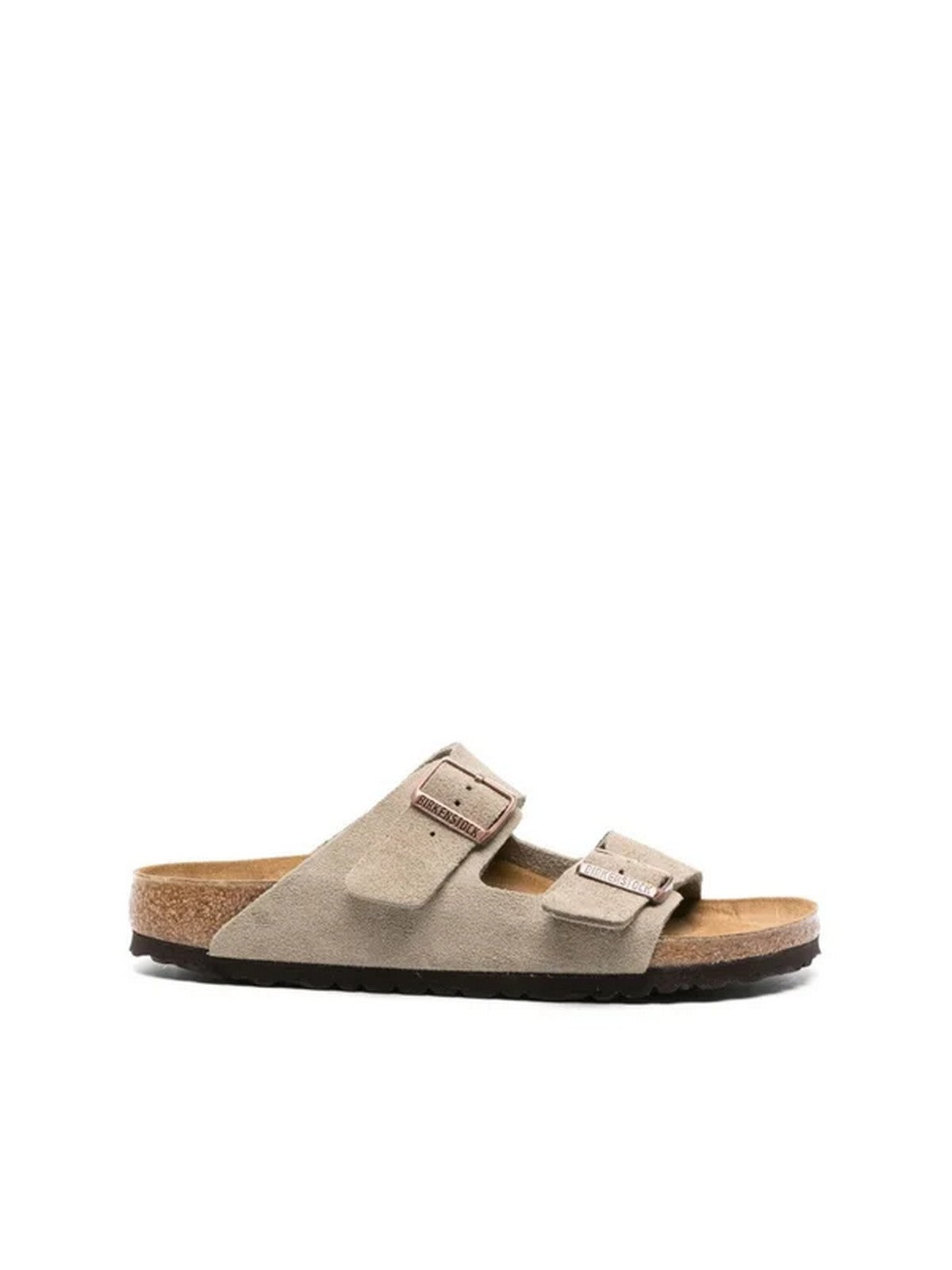 BIRKENSTOCK Sandalo Unisex adulto Arizona taupe, Suede Leather 051463 Marrone gioboutiqueweb