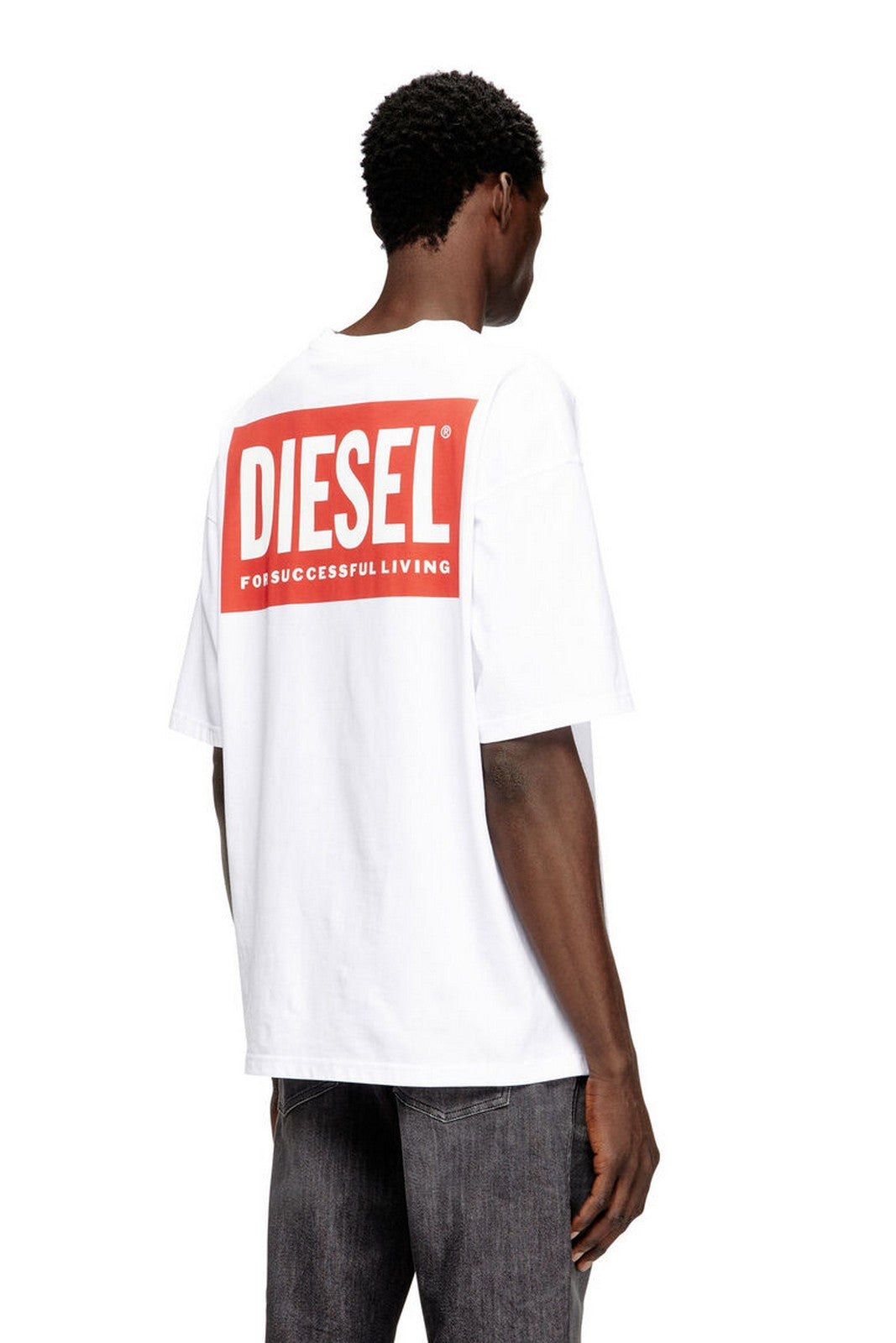 DIESEL Men's T-shirt T-BOXT-BISK T-SHIRT A20036 0EPCA 100 100 - WHITE