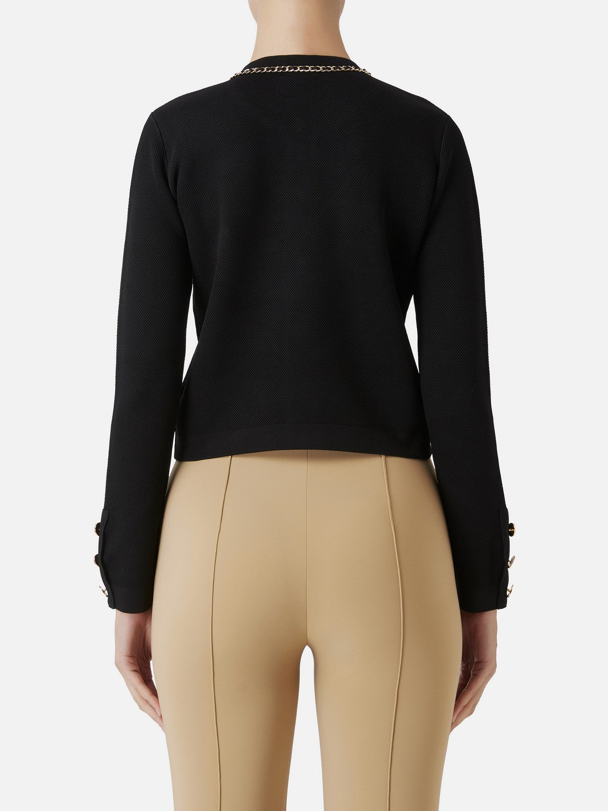 ELISABETTA FRANCHI Maglione Donna MK63B46E2 110 Nero gioboutiqueweb