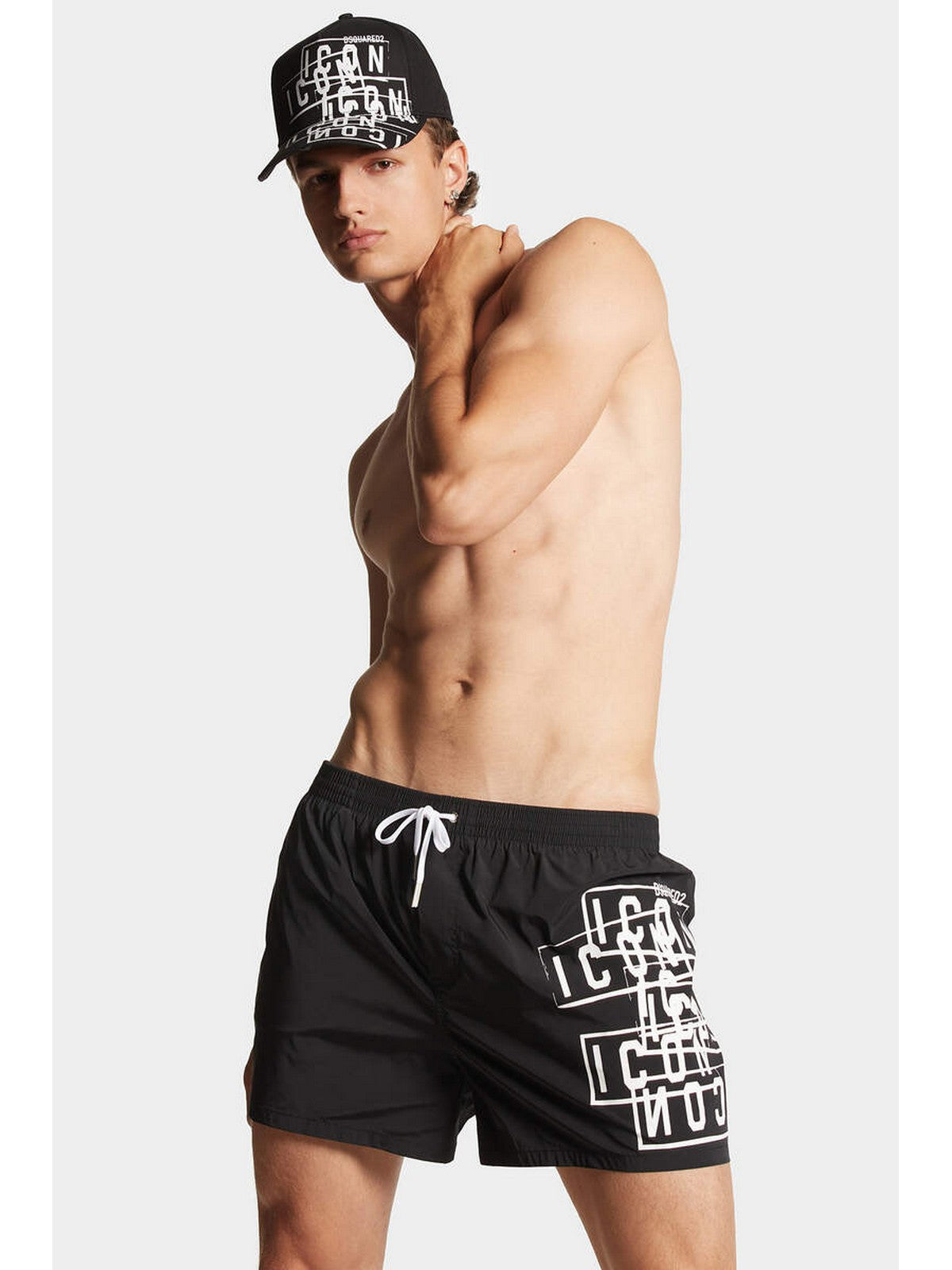 DSQUARED2 Costume da bagno Uomo D7B8P540 010 Nero gioboutiqueweb