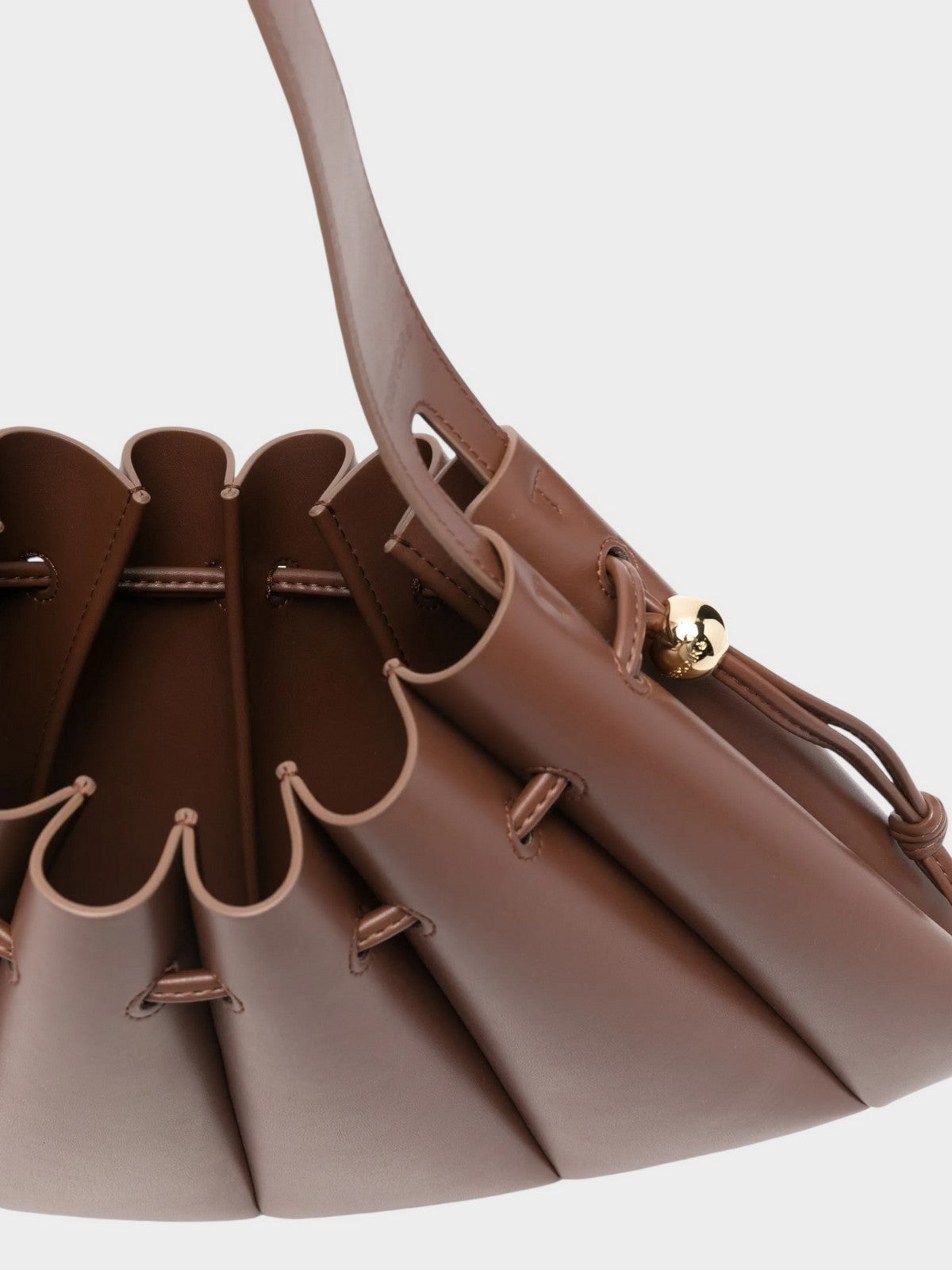 THEMOIRè Calipso vegan fabric bag brown eco-friendly design