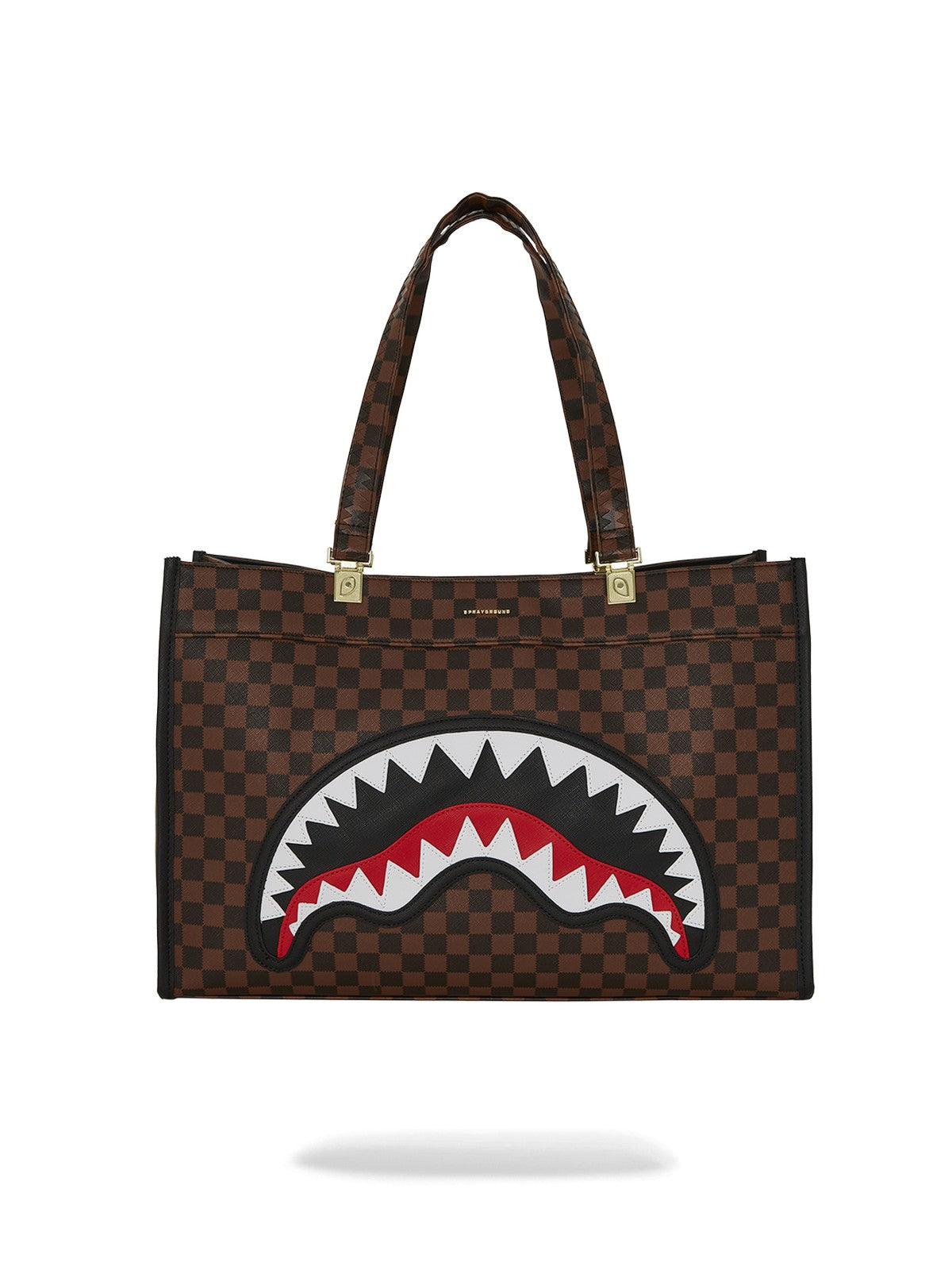SPRAYGROUND Borsa Donna SAWTOOTH SHARKS IN PARIS TORTUGA TOTE 910T7842NSZ MARRONE gioboutiqueweb