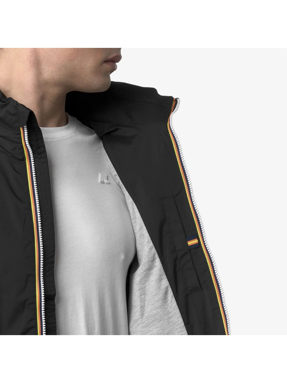 K-WAY Gilet Uomo Valen Stretch Nylon Jersey K3123TW USY Nero gioboutiqueweb