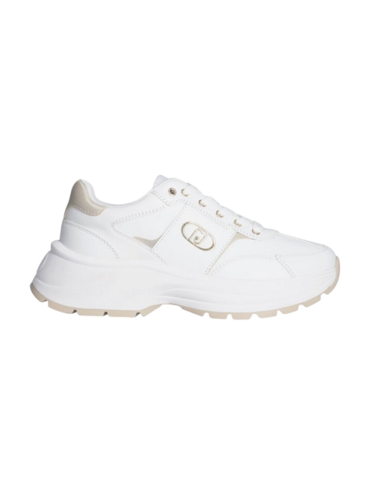 LIU JO Sneaker Donna EVA 02 BA5065P0102 01111 CALF WHITE gioboutiqueweb