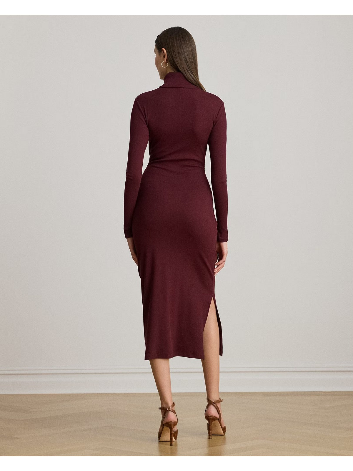 LAUREN RALPH LAUREN Abito Donna VAUREEN-LONG SLEEVE-DAY DRESS 200980028 006 DARK GARNET