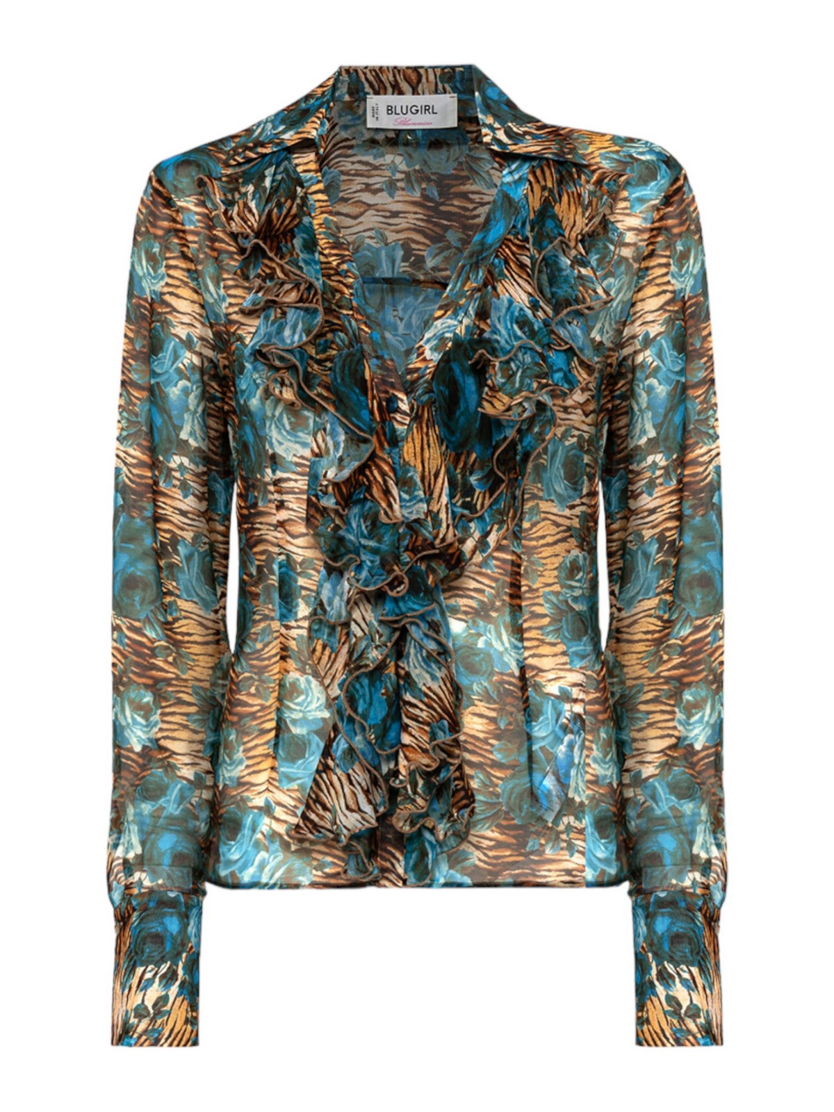 Blugirl Frau Shirt Ra4174t3079 N9208 Blau