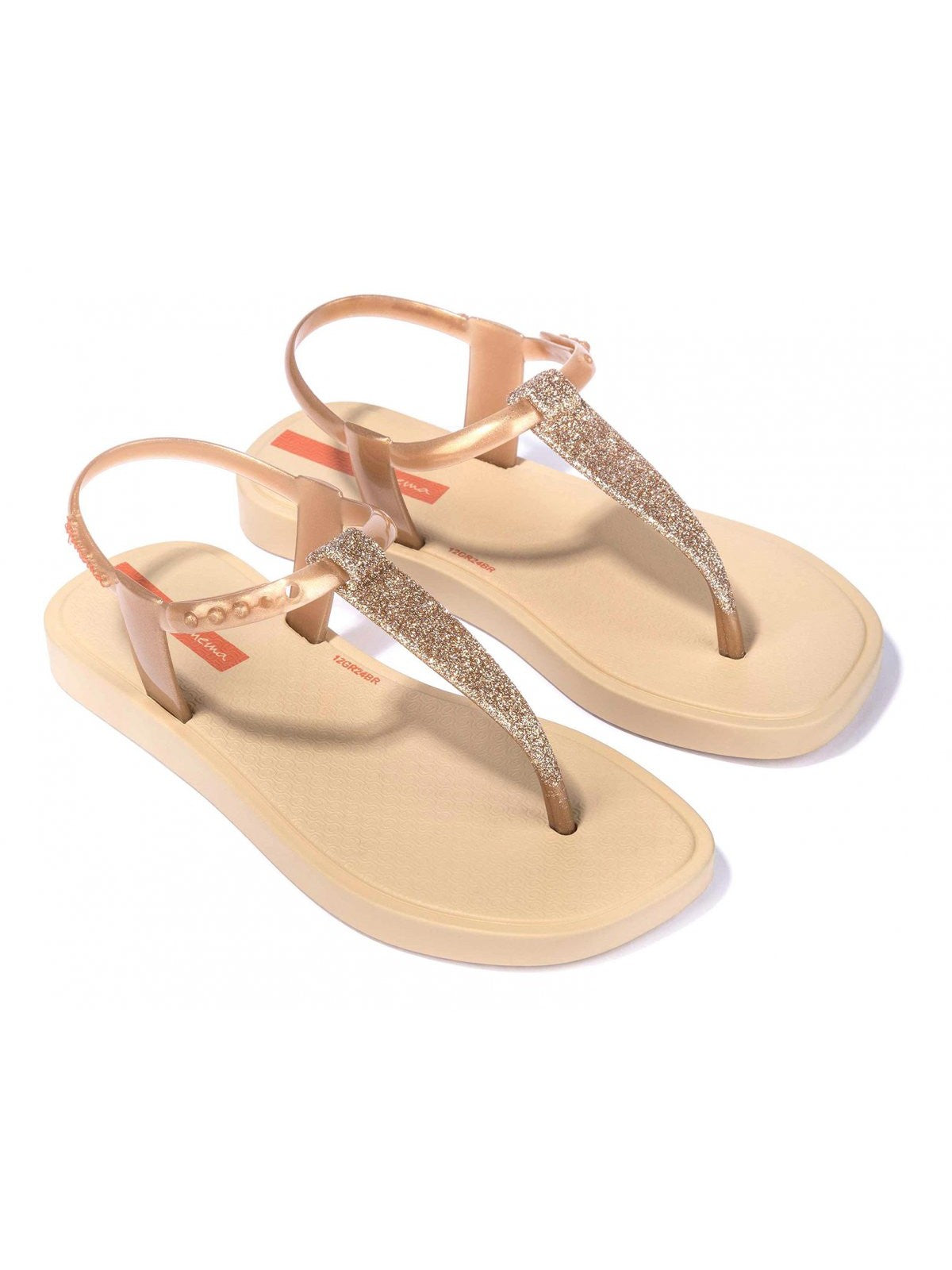 IPANEMA Sandalo Bambine e ragazze IP.83706 BD033 BEIGE/GLITTER/RED gioboutiqueweb