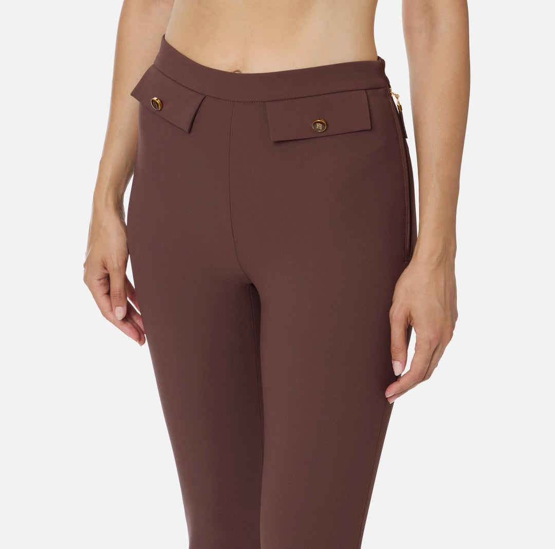 ELISABETTA FRANCHI Pantalone Donna PA12056E2 EA3 COFFEE