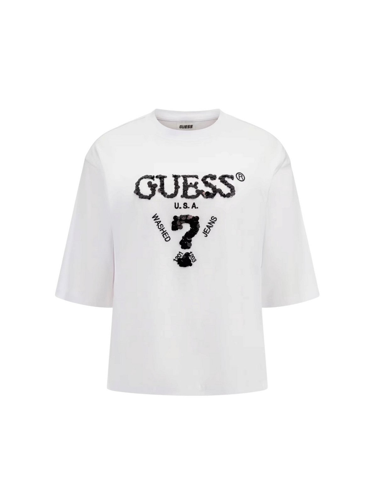 GUESS SPORT T-shirt Donna AURELIE BOXY TEE V4YI06 I3Z14 G011 PURE WHITE