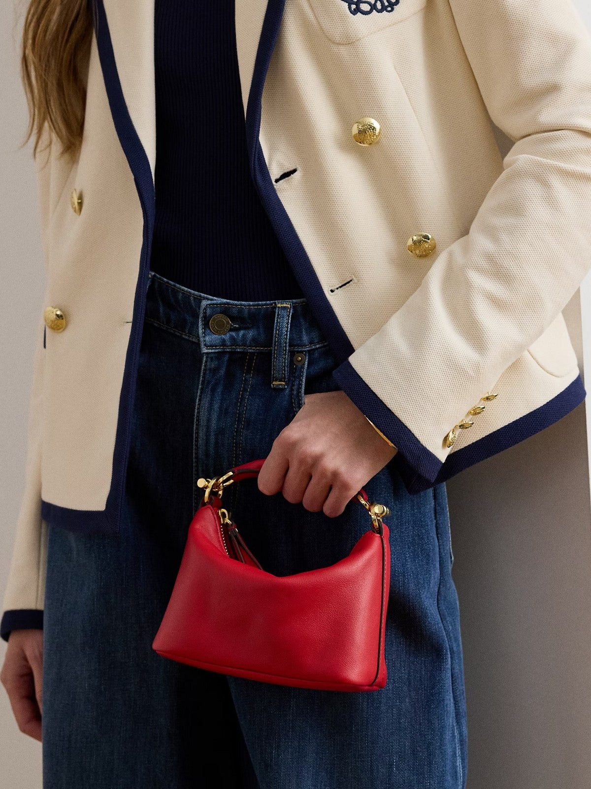 LAUREN RALPH LAUREN Borsa Donna BLKE MINI SH-SHOULDER BAG-SMALL 431P10531 004 FESTIVE RED
