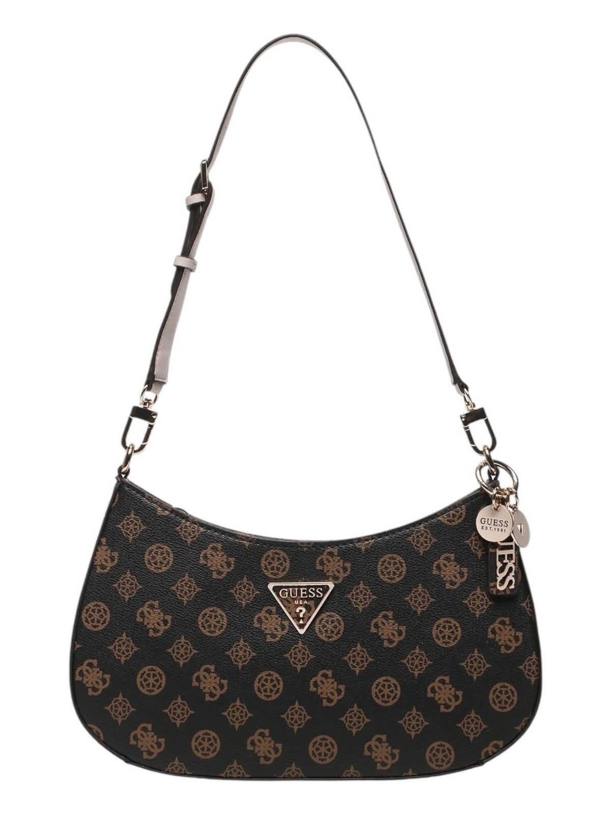 GUESS Borsa Donna NOELLE TOP ZIP SHOULDER BAG HWPZ78 79180 MLO Marrone gioboutiqueweb