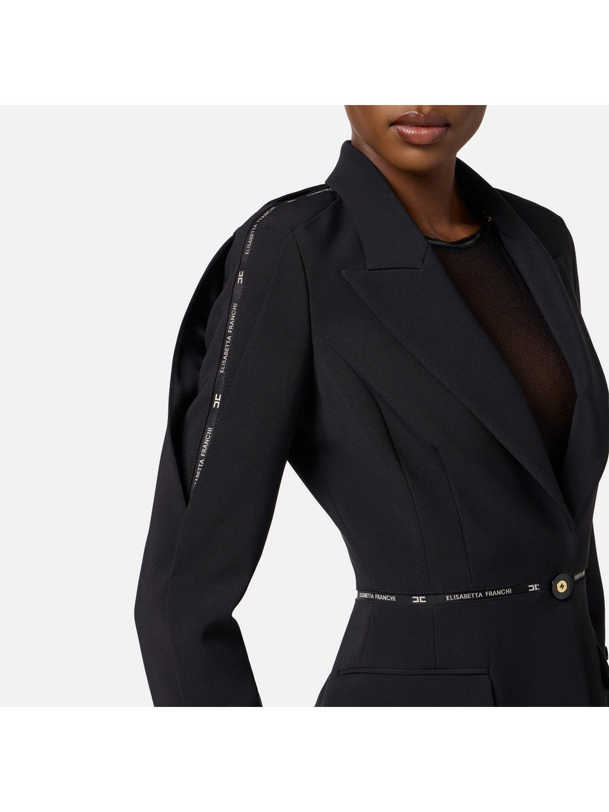 ELISABETTA FRANCHI Giacca Donna GI17156E2 110 Nero gioboutiqueweb