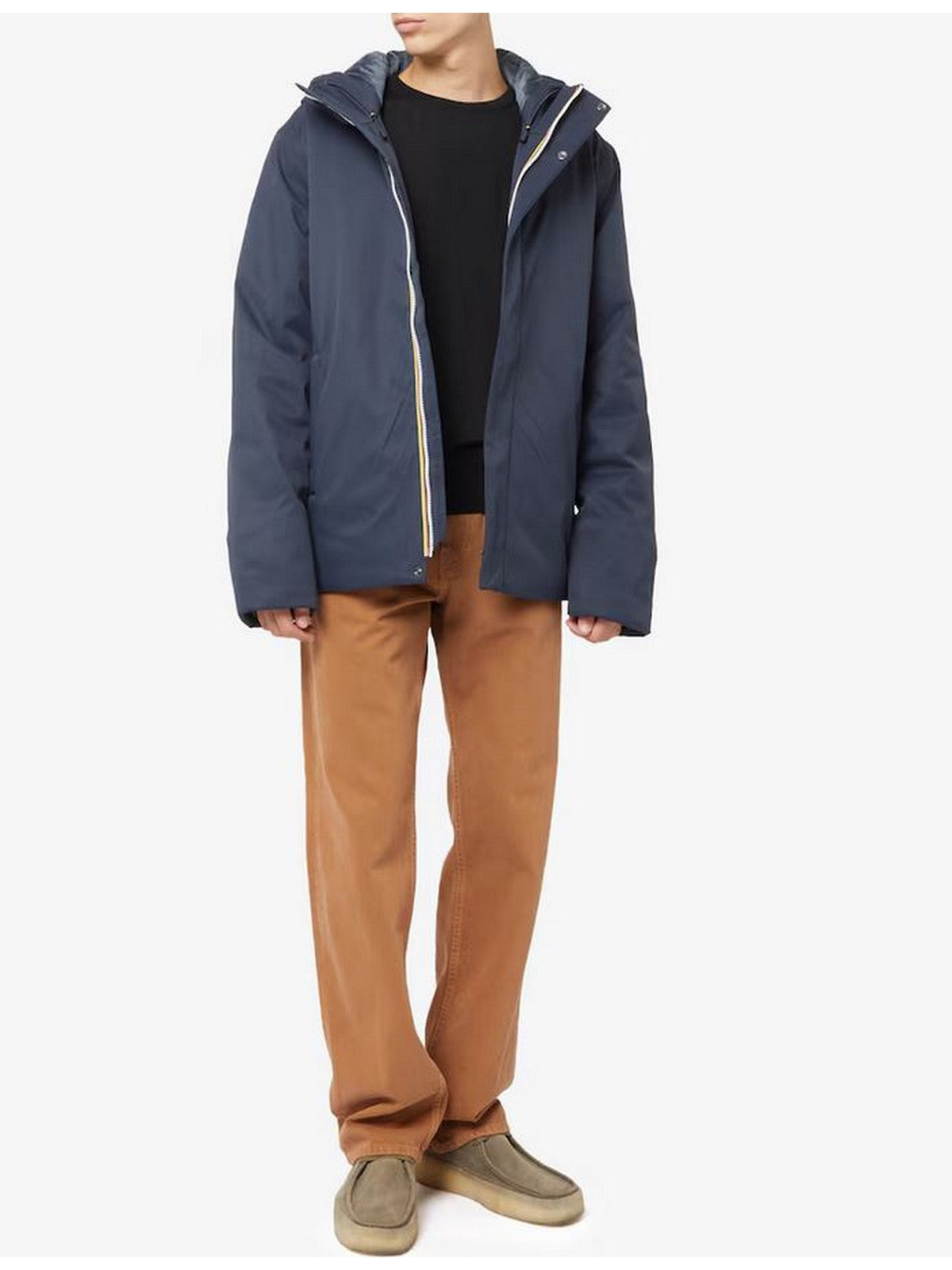 K-WAY Giubbino Uomo JACKO TWILL MARMOTTA K8133DW AL9 BLUE D-BLUE A gioboutiqueweb