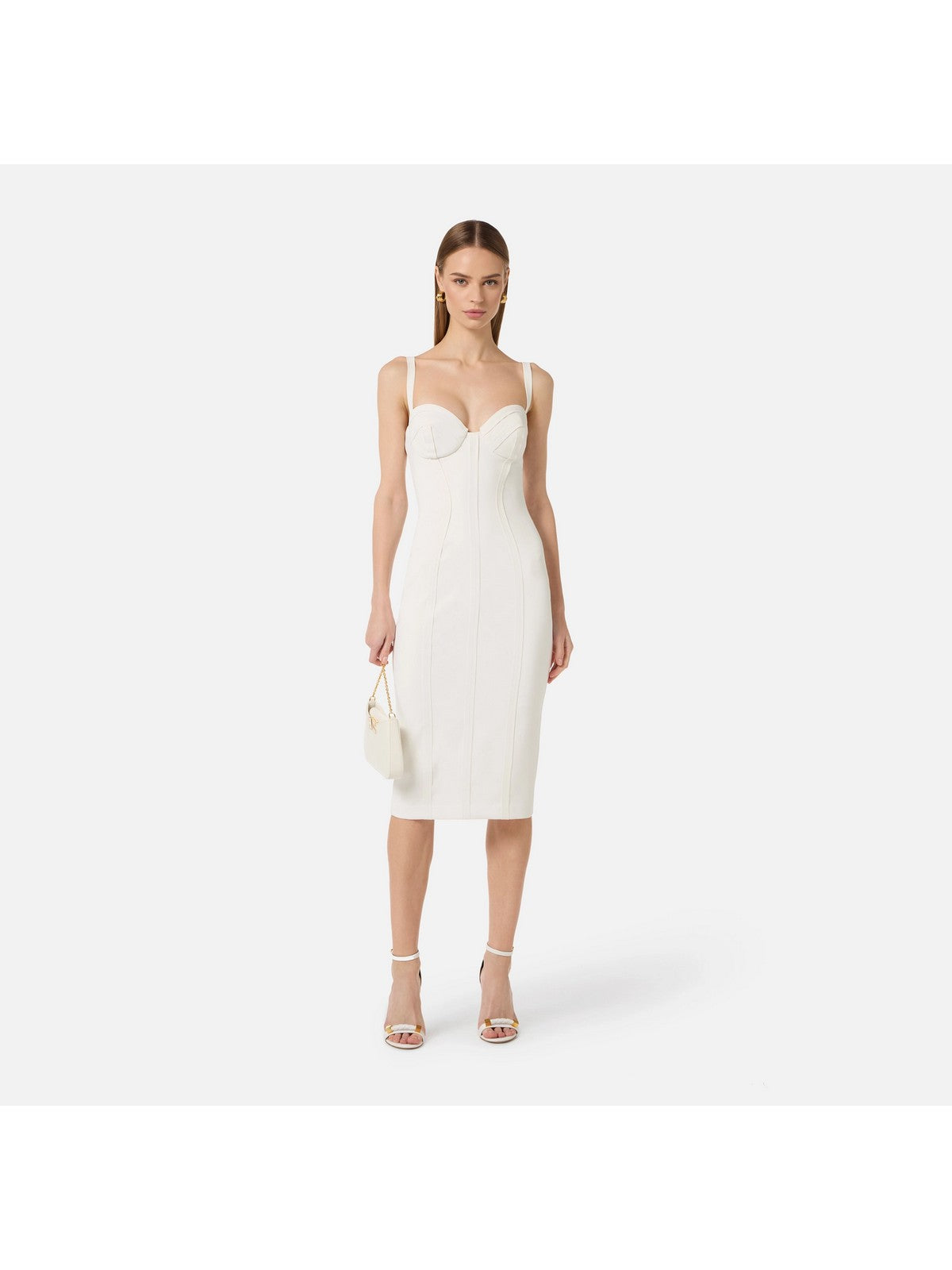 ELISABETTA FRANCHI Abito Donna AB91861E2 360 Avorio