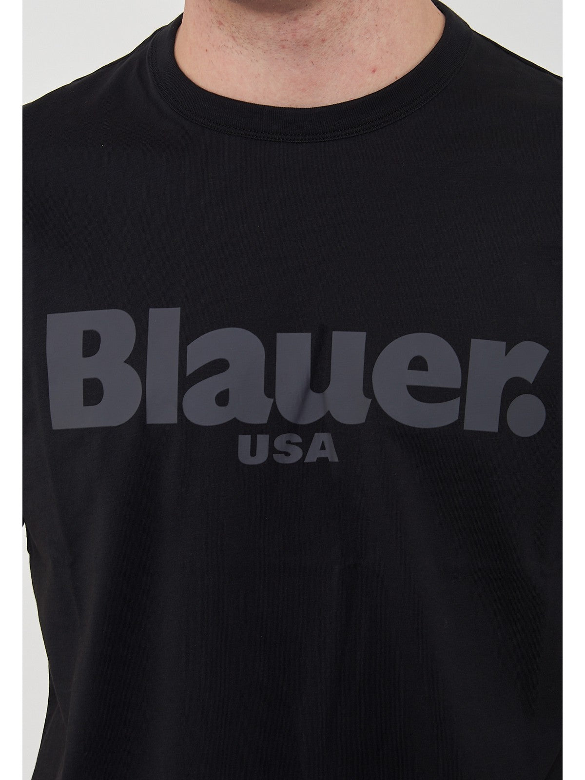 BLAUER T-shirt Uomo BOURNE 25SBLUH02191 004547 999 NERO gioboutiqueweb