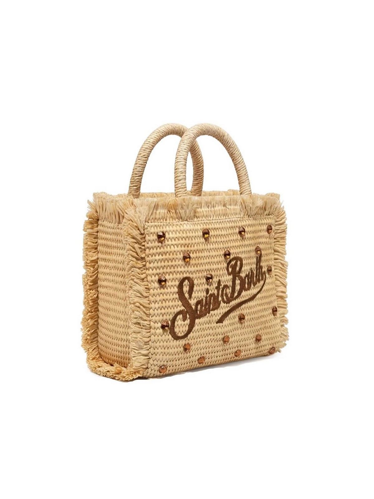 MC2 SAINT BARTH Borsa Donna VANITY MINI STRAW N 02747L STRASS 18 EMB