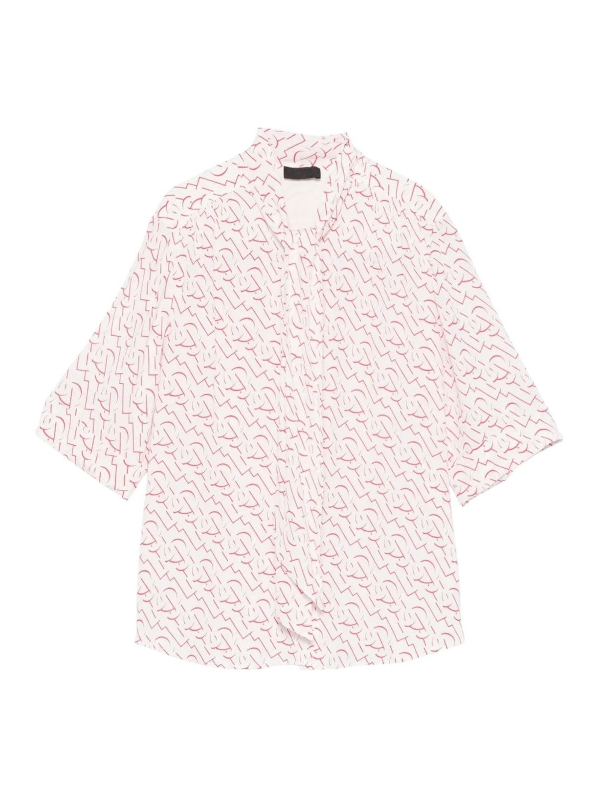 LIU JO BLACK Camicia Donna CA5216T5853 B1187 WHITE/RED gioboutiqueweb