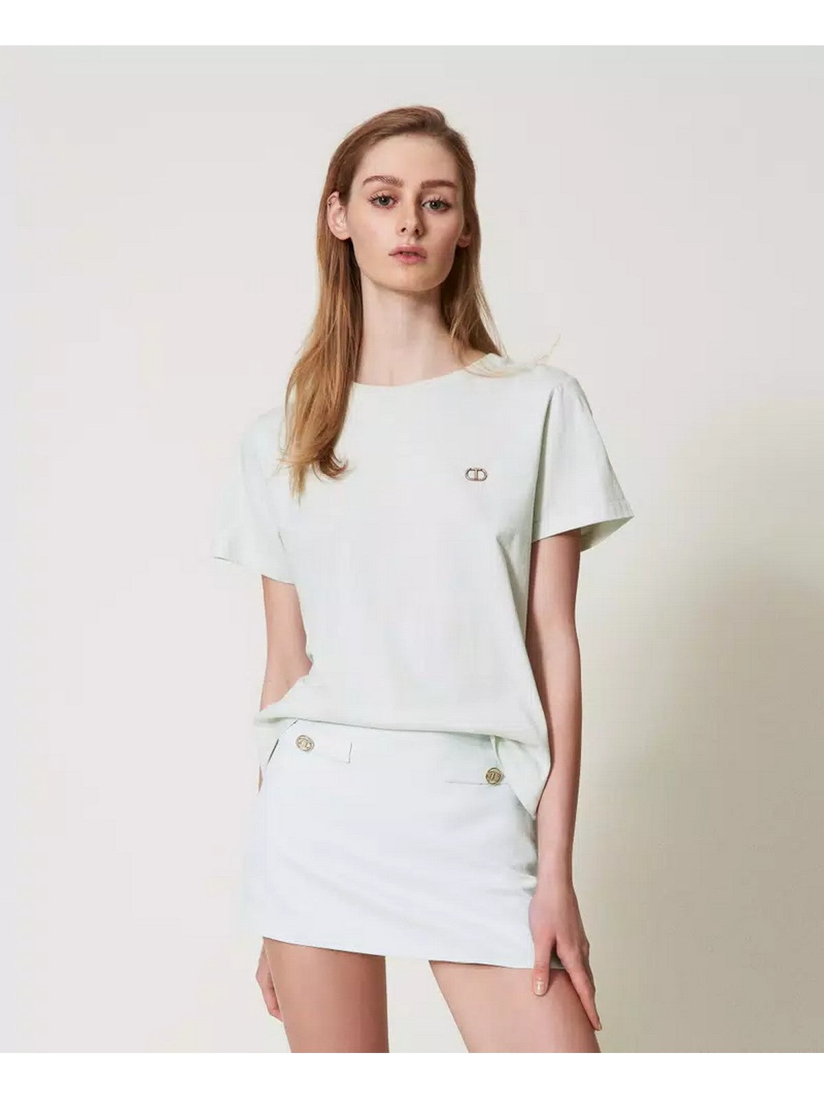 TWINSET T-shirt Donna 251TT2040 00001 Bianco gioboutiqueweb