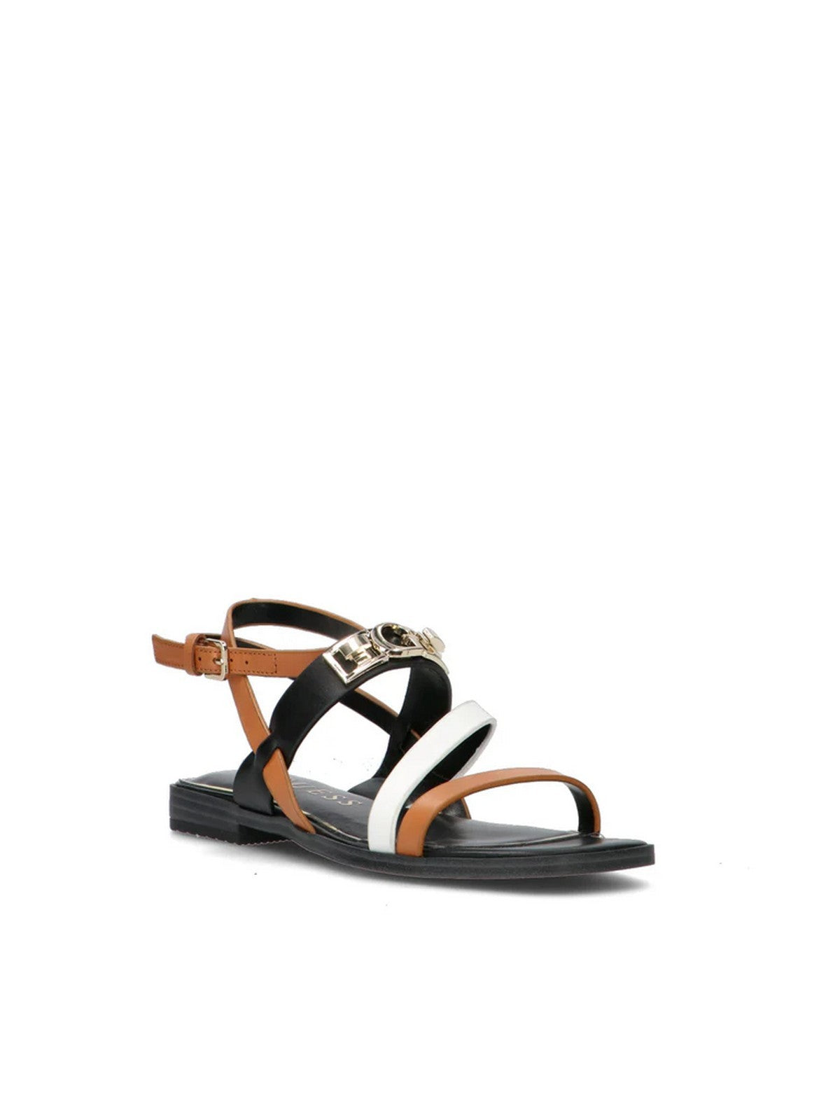 GUESS Sandalo Donna RULA FLJRUL LEA03 BROWH BROWN WHITE
