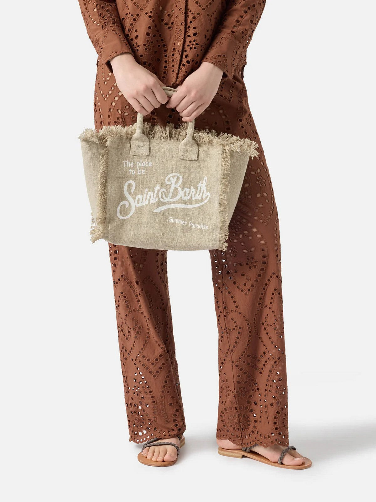 MC2 SAINT BARTH Borsa Donna COLETTE LINEN 01139L LINEN 11 BEIGE