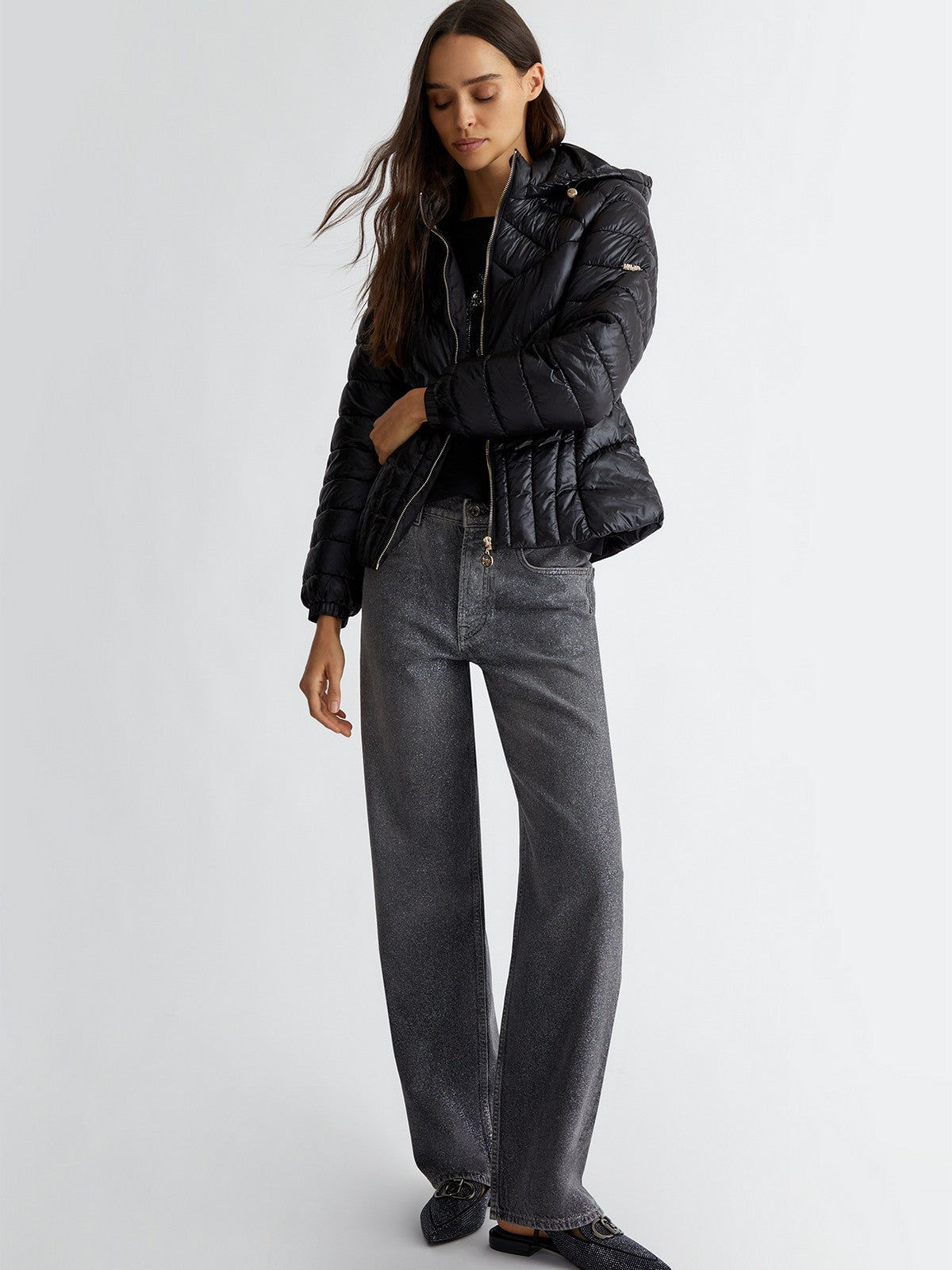 LIU JO SPORT Piumino Donna TF4123TS073 22222 Nero gioboutiqueweb