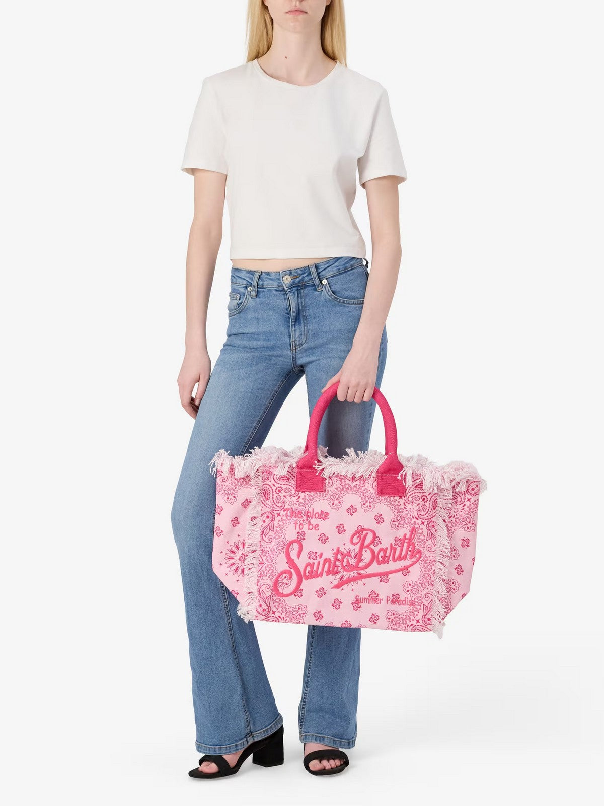 MC2 SAINT BARTH Borsa Donna VANITY 04107H BANDANNA ROUND 2177 EMB gioboutiqueweb