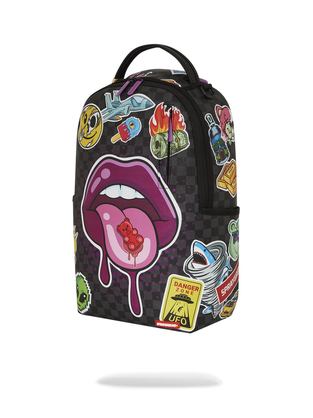 SPRAYGROUND Zaino Uomo LIPS SMACK DOWN DLXSV BACKPACK 910B7581NSZ Nero