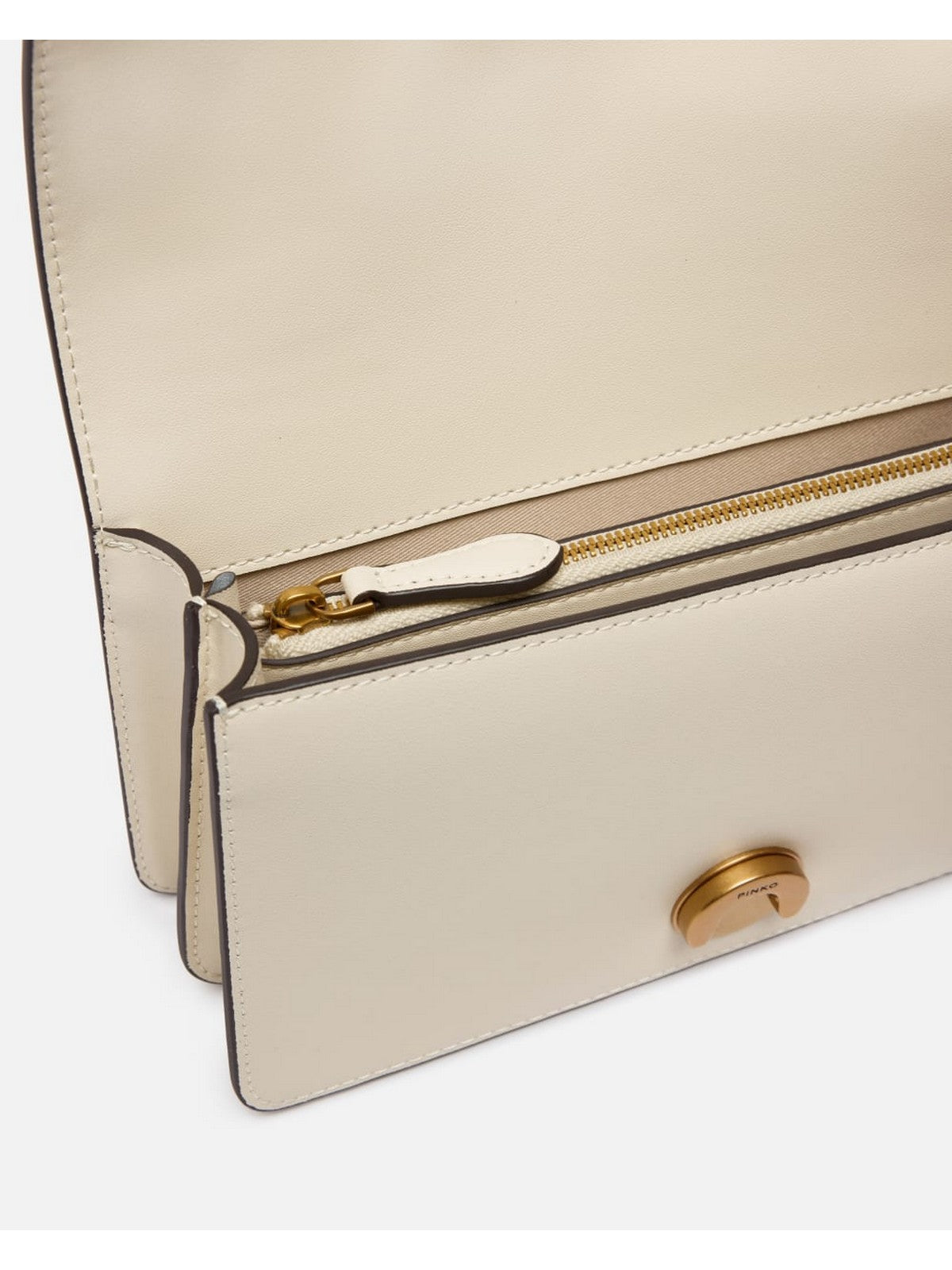 PINKO Borsa Donna LOVE ONE MINI ST. CL 105856-A0F1 Z14Q BIANCO SETA-ANTIQUE GOLD gioboutiqueweb