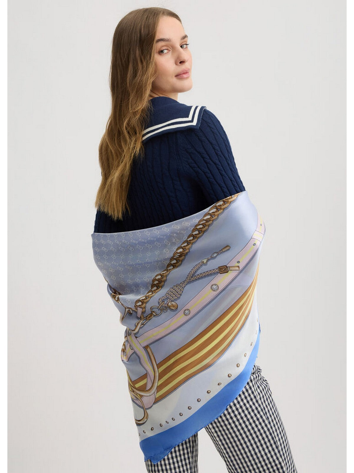 LIU JO SOFT Foulard Donna 2A5041T0300 73936 Blu gioboutiqueweb