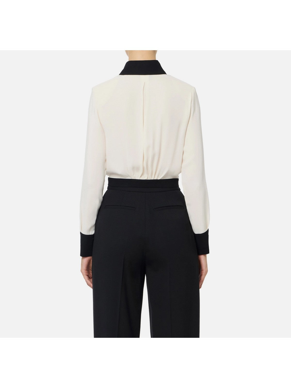 ELISABETTA FRANCHI Camicia Donna CAT0156E2 EF1 MILK/NERO gioboutiqueweb
