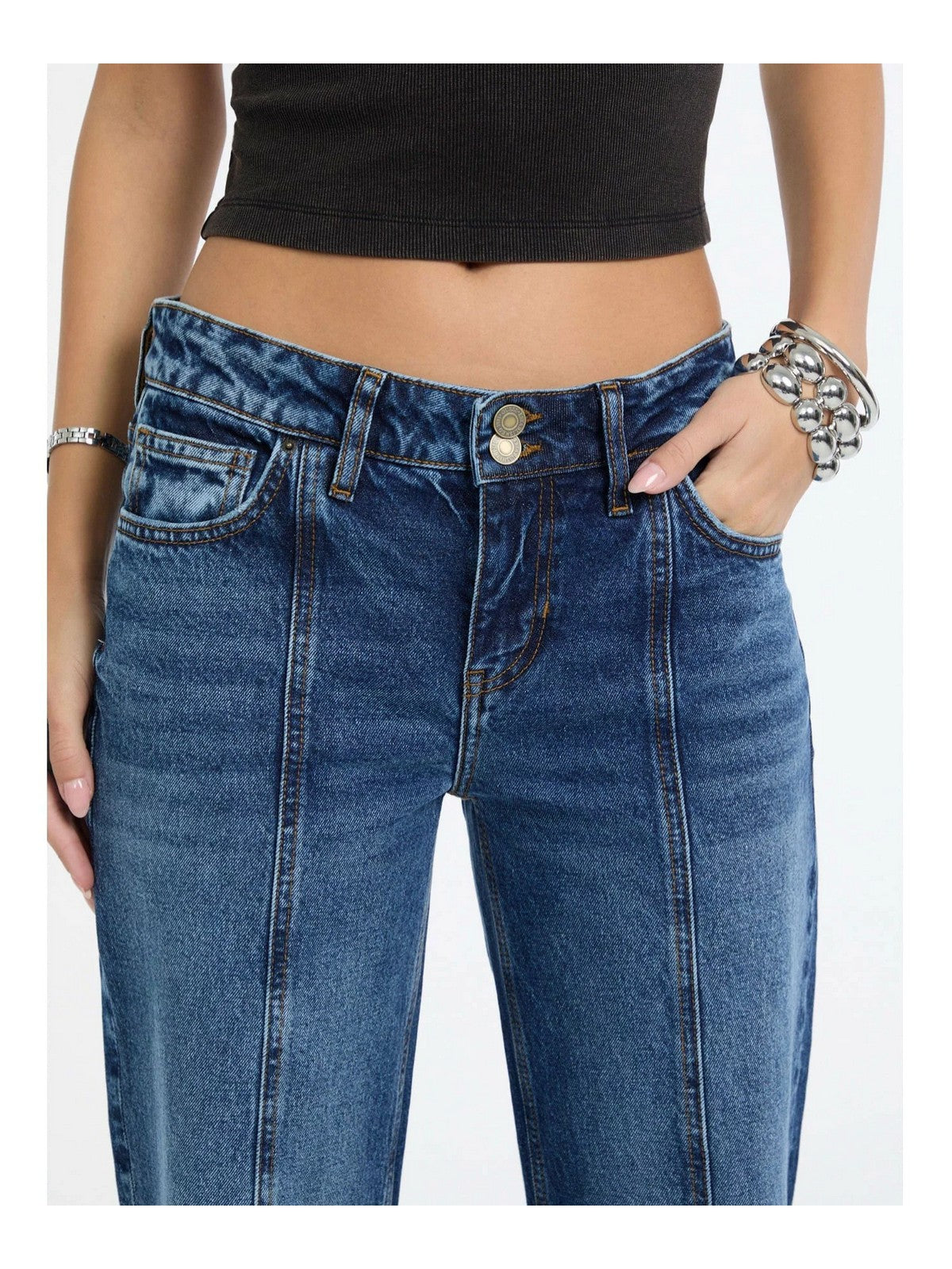 GUESS Jeans Donna GO FLARED W5BA3N D5M4U GOMR GO MEDIUM DARK MARBL