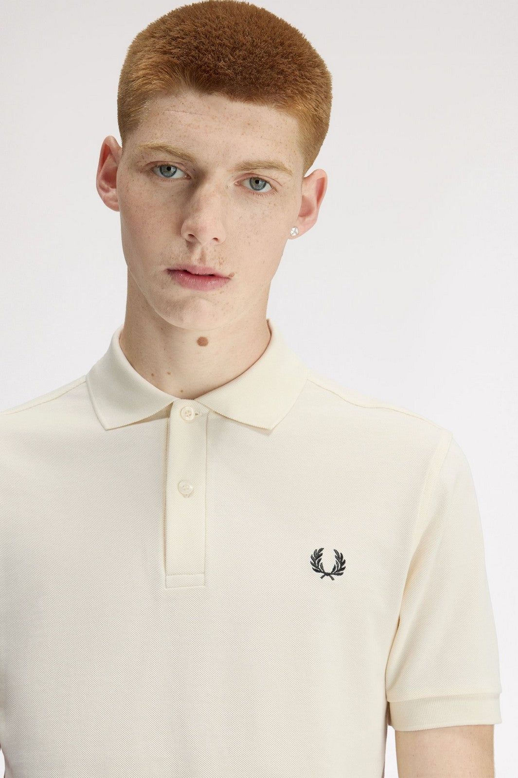 FRED PERRY Polo Uomo FP THE FRED PERRY SHIRT FP-M6000-57 13B ECRU/GRASSROOTS