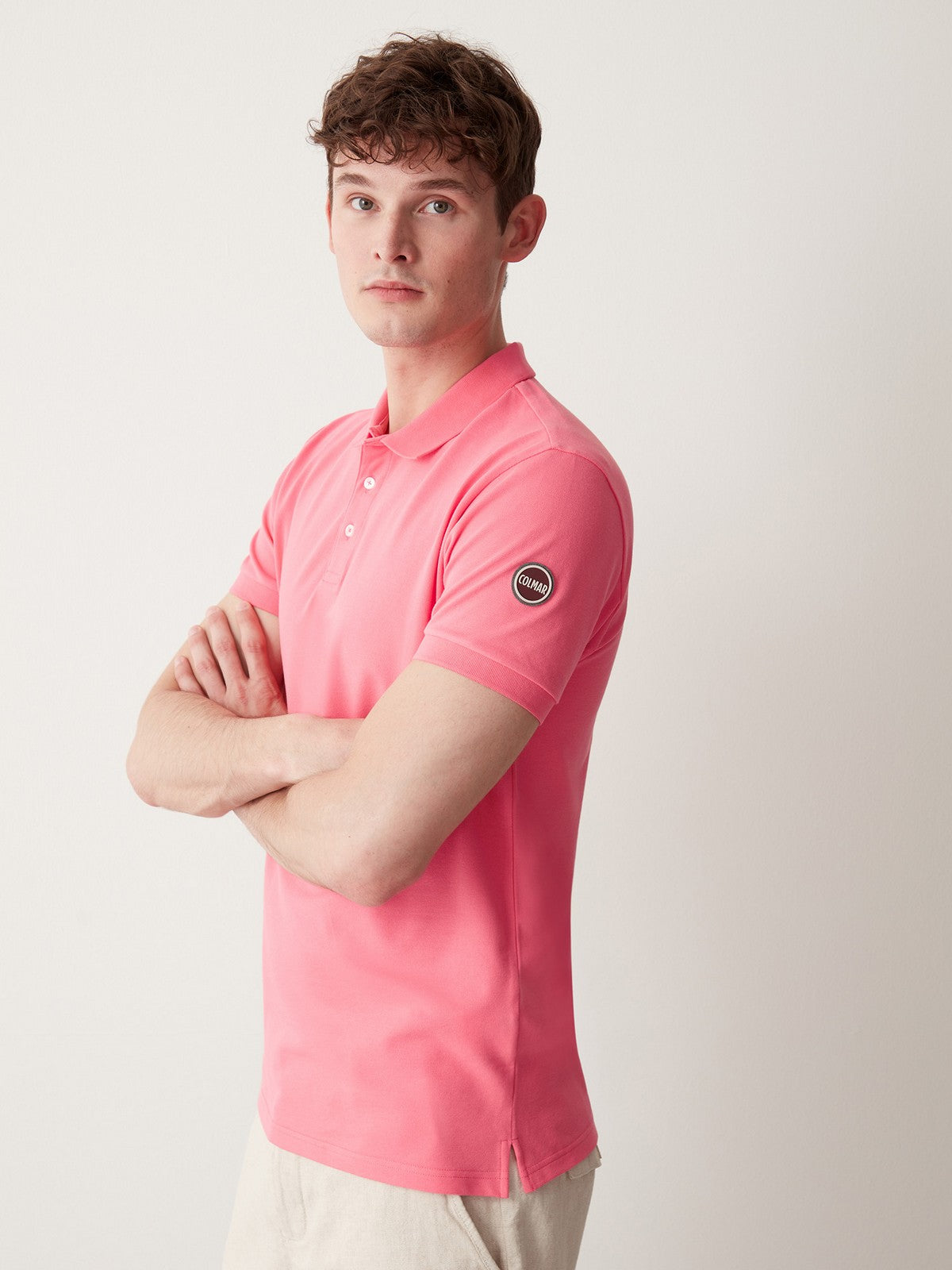 COLMAR T-Shirt e Polo Uomo 7646 4SH 349 Rosa gioboutiqueweb