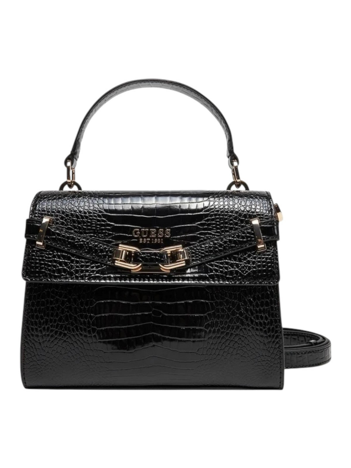 Deviner le sac pour femmes Silvye Top Handle rabat HWCG95 27200 BL Black