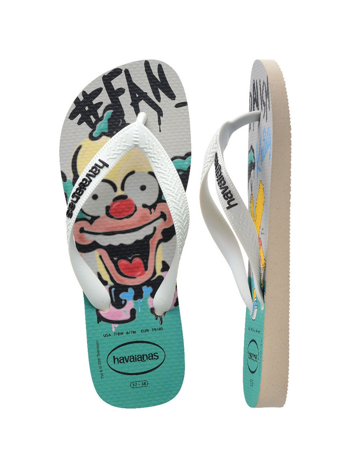 HAVAIANAS Infradito Unisex adulto Hav. Simpsons 4137889.0121 Beige gioboutiqueweb