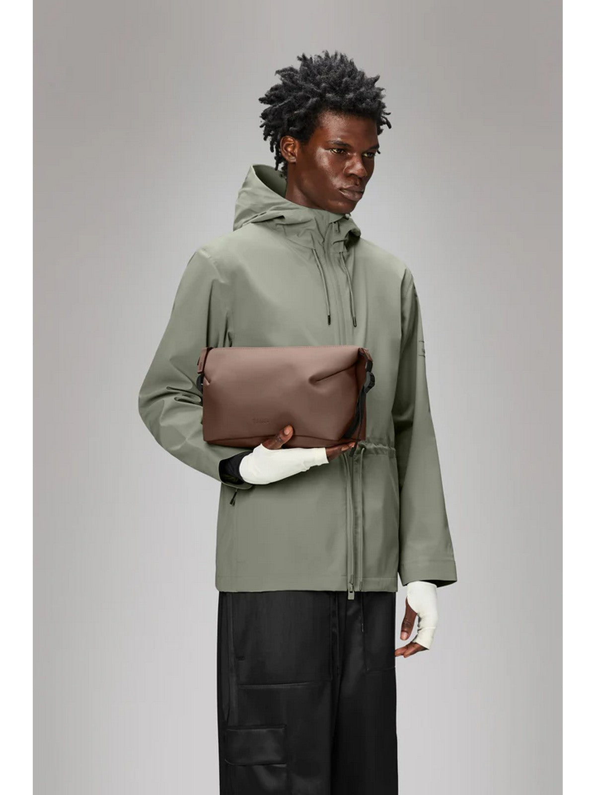 RAINS Pochette Unisex adulto Hilo Wash Bag W3 15630 110 Shade Marrone gioboutiqueweb