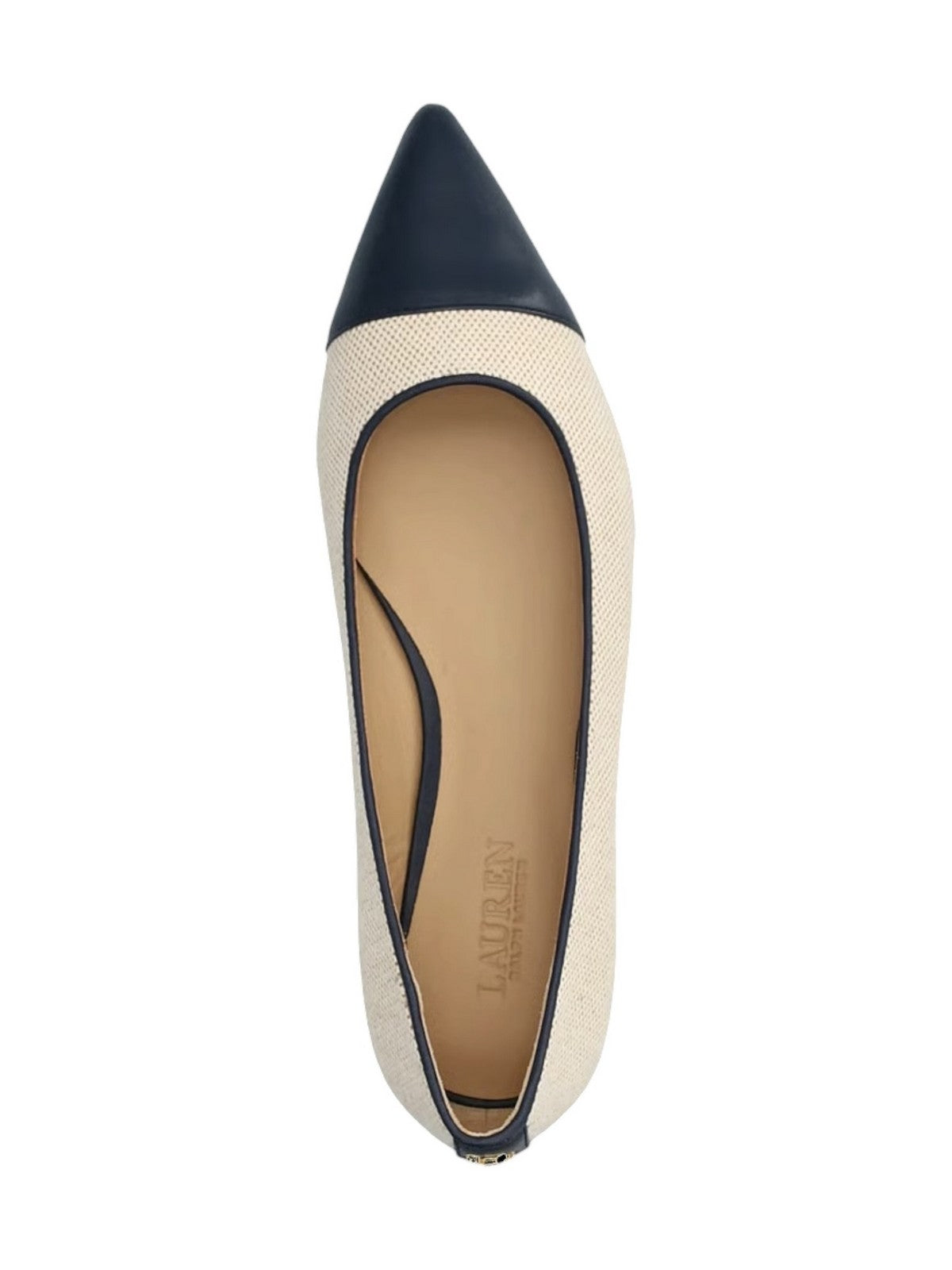LAUREN RALPH LAUREN Ballerina Donna 802P10530 002 NTRL/BUFF/REFINED NAVY