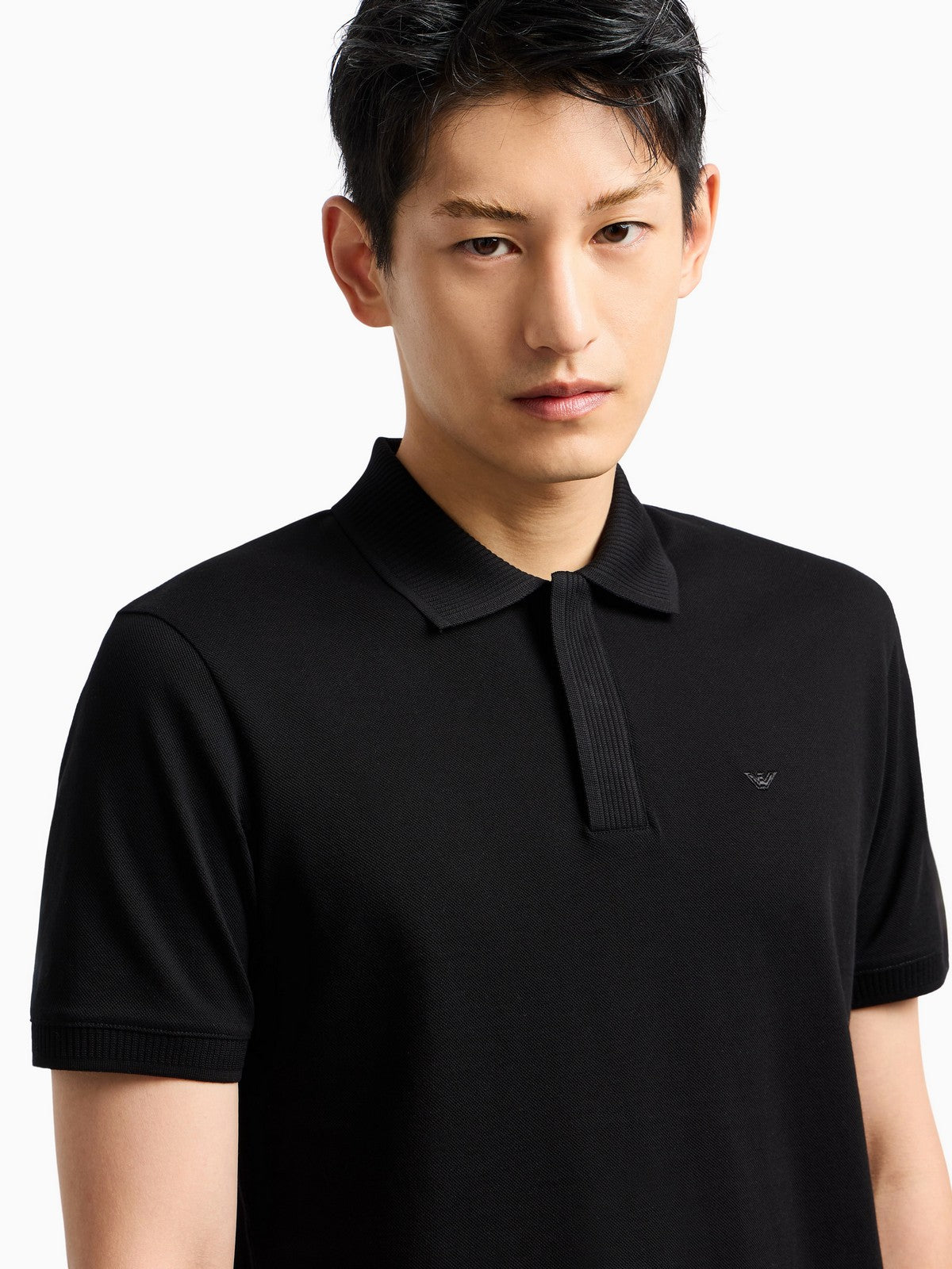 EMPORIO ARMANI Polo Uomo EM000850 AF12955 UC001 Nero gioboutiqueweb