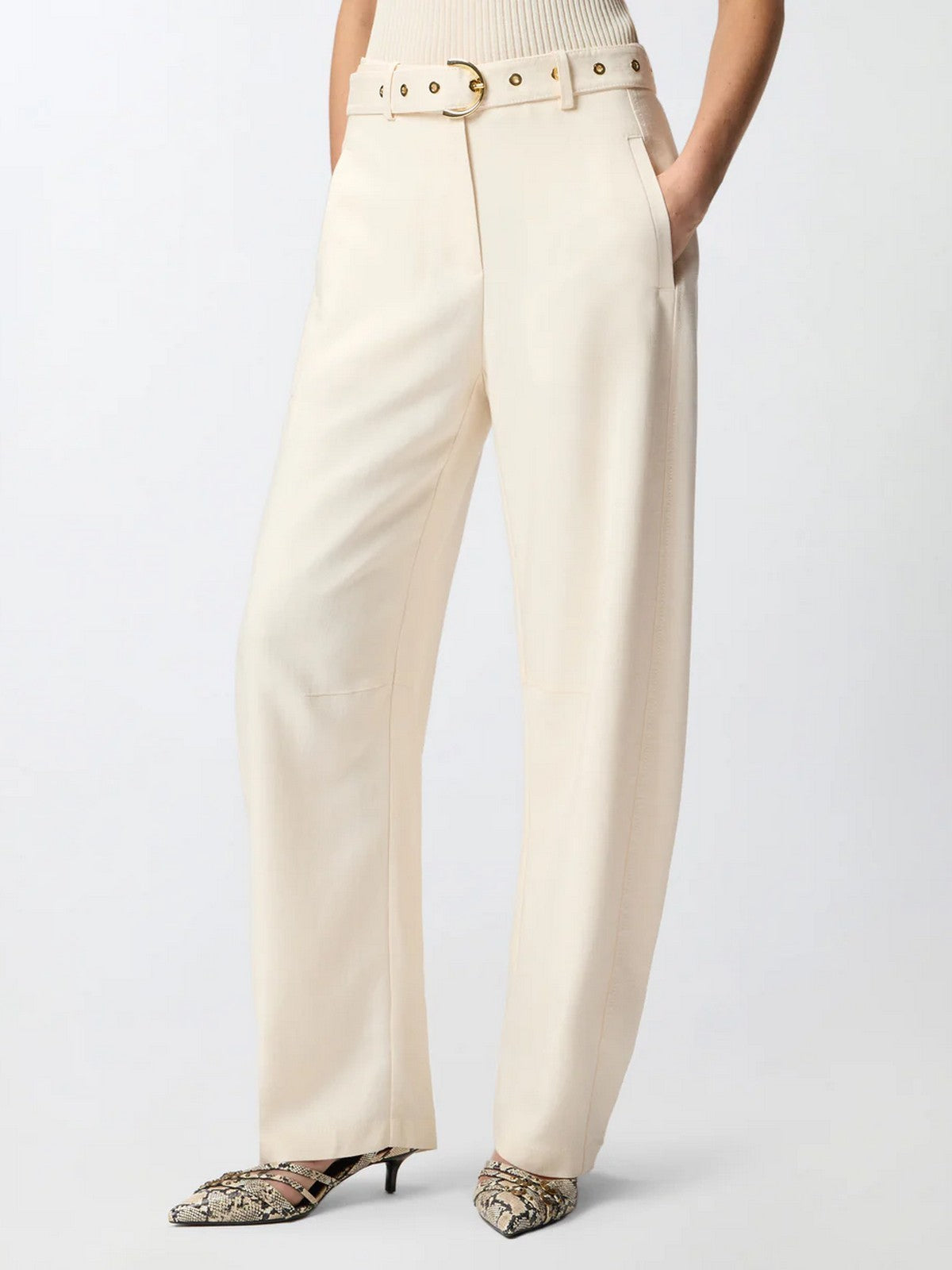 PINKO Pantalone Donna LEXY PANTALONE FRISOTTINO 106492-A2W6 C00 BIANCO CIGNO