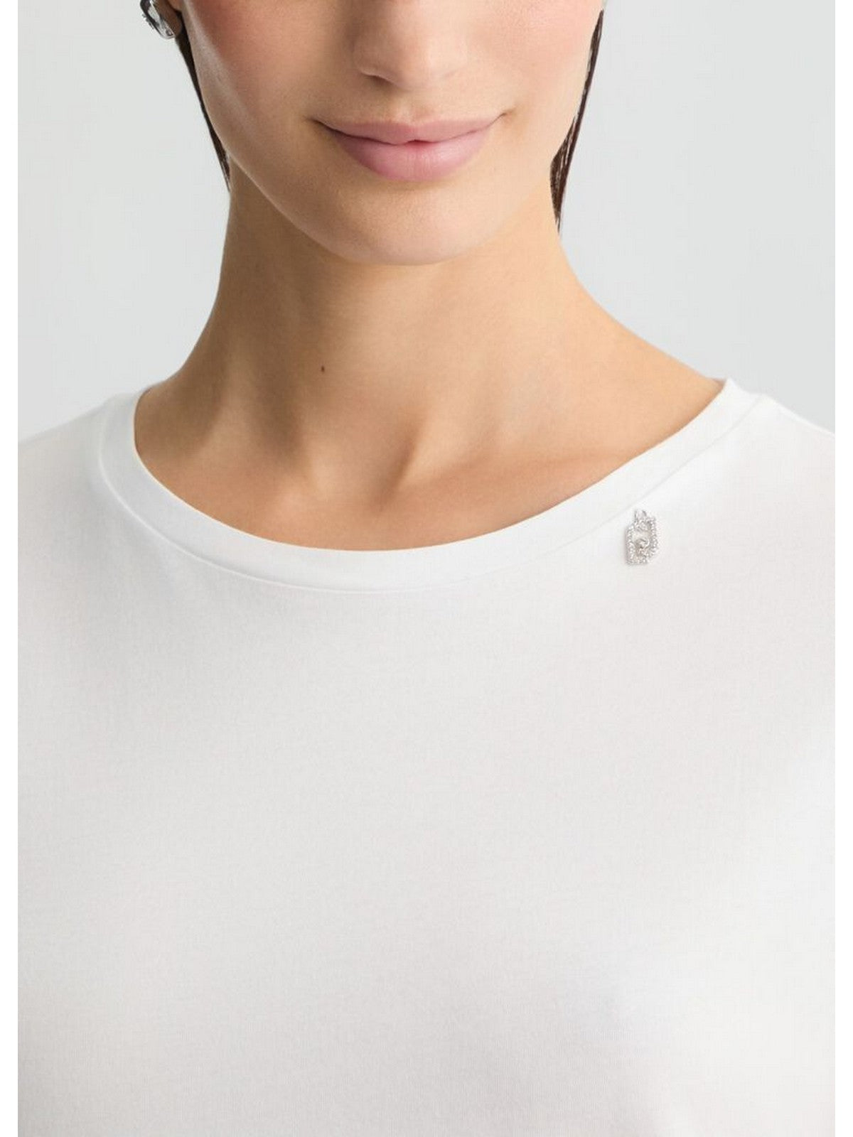 LIU JO WHITE T-shirt Donna WA5182JS904 11110 Bianco gioboutiqueweb