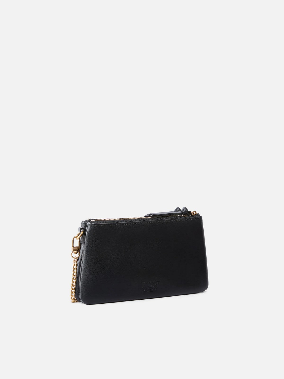 PINKO Borsa Donna DOUBLE MINI VITELLO MORBIDO 105359-A0QO Z99Q NERO-ANTIQUE GOLD