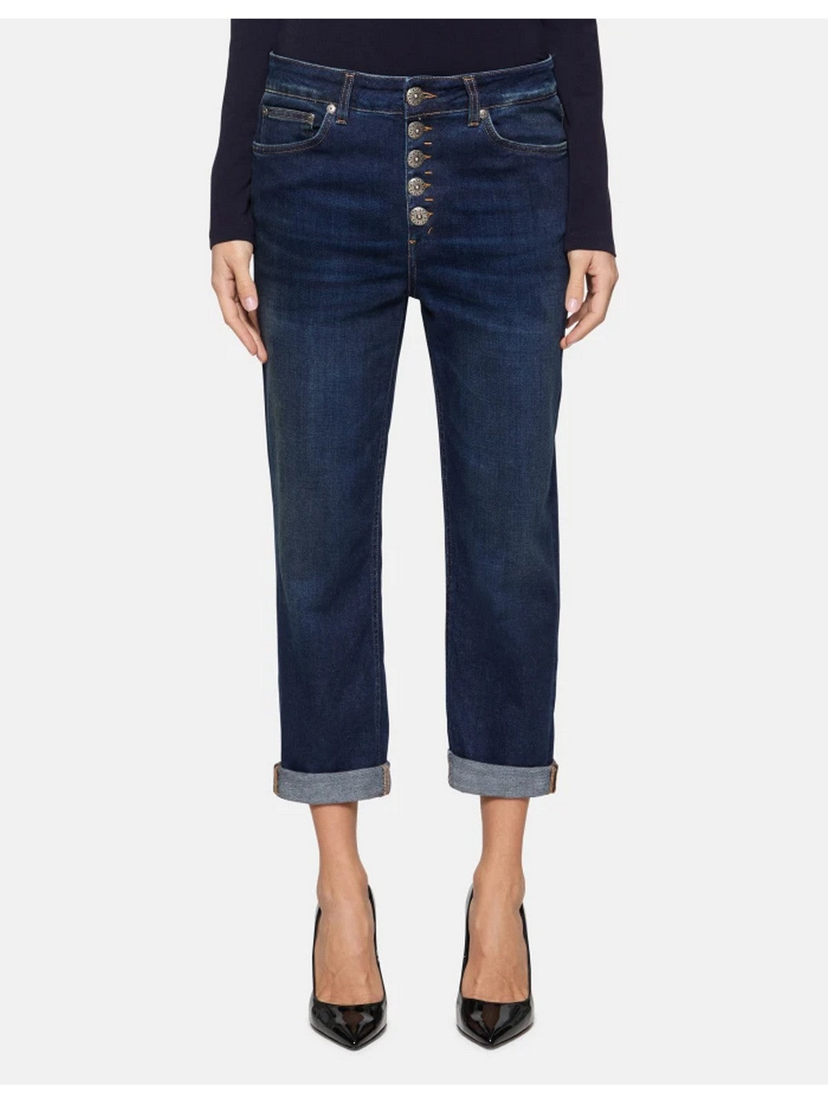 DONDUP Jeans Donna PANTALONE KOONS GIOIELLO DP268B DS0345D HV7 800 Blu gioboutiqueweb