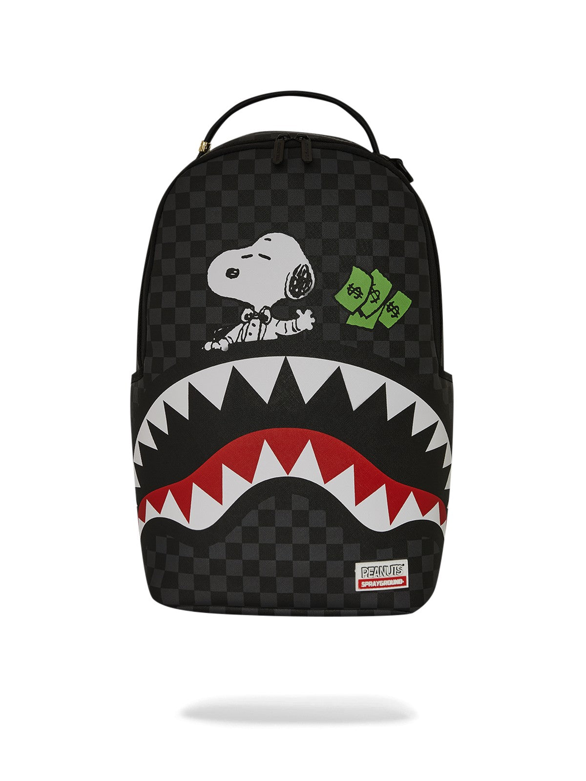 SPRAYGROUND Zaino Uomo SNOOPY TOP SHARK MONEY DLXSV BACKPACK 910B7741NSZ Nero gioboutiqueweb