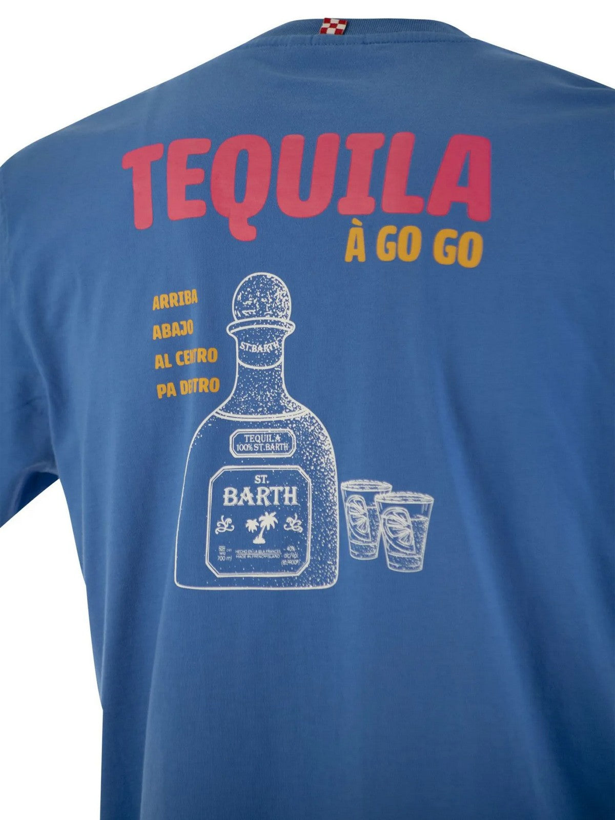 Mc2 Saint Barth T-shirt and Tshirt Man 00740f blue pole