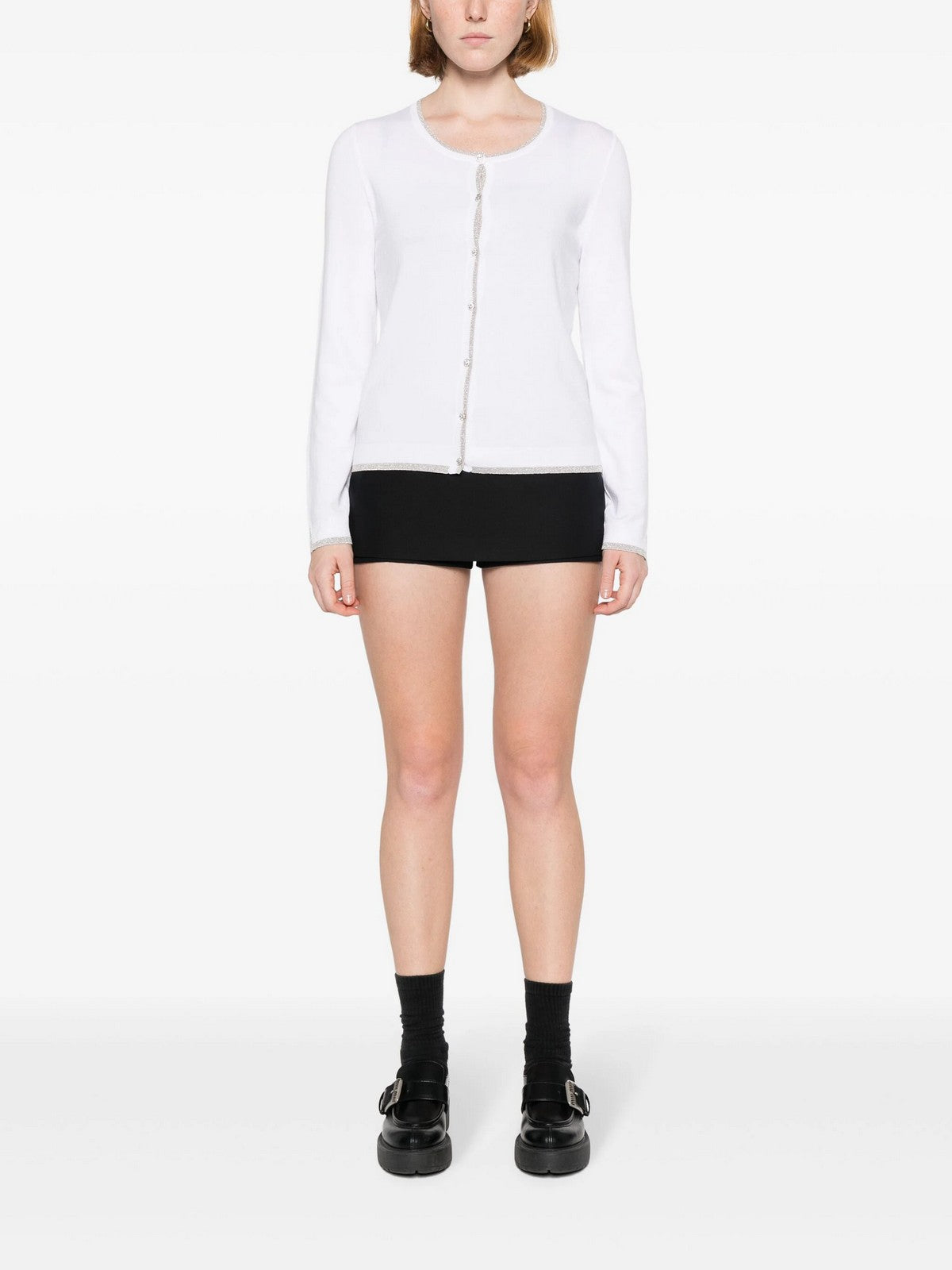 Liu Jo White Cardigan femme ma4076ms49i 11111 blanc