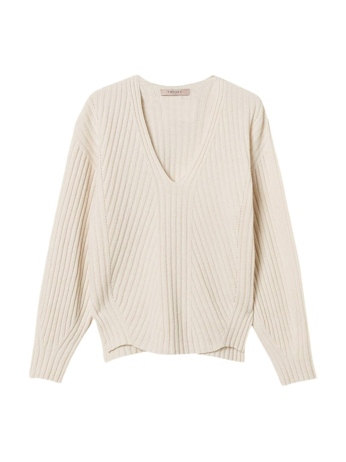 TWINSET Maglione Donna 242TP3716 00282 Bianco gioboutiqueweb