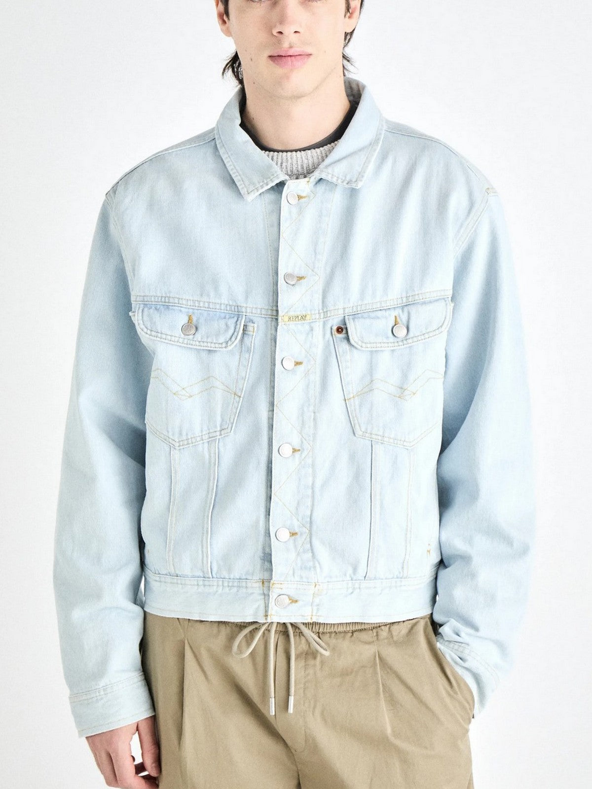 REPLAY Giubbino Uomo M8Z1000800808 011 Blu gioboutiqueweb