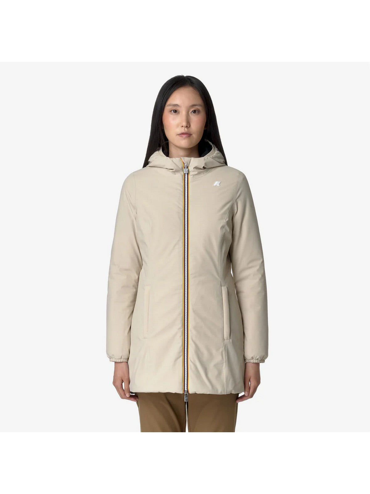 K-WAY Giubbino Donna DENISE ST WARM DOUBLE K6128UW AUA Beige gioboutiqueweb