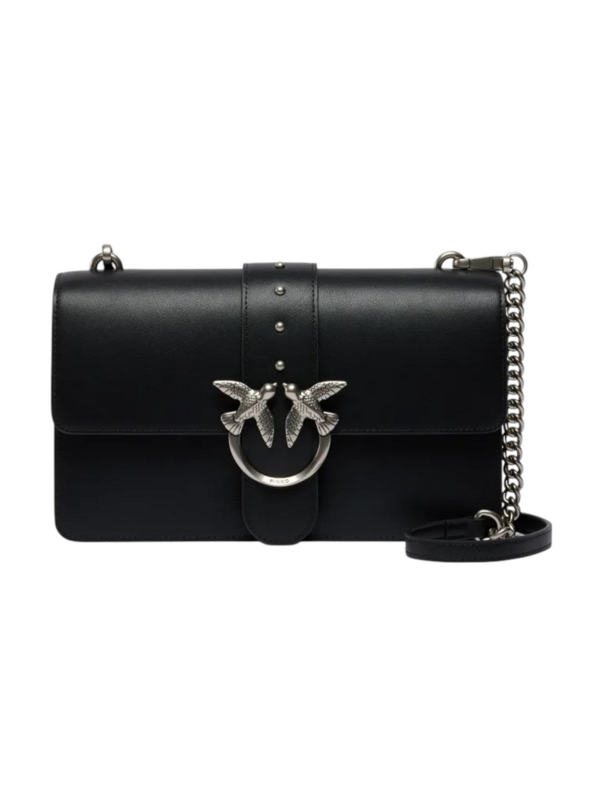 PINKO Borsa Donna LOVE ONE CLASSIC ST. CL 105857-A0F1 Z99O NERO-OLD SILVER
